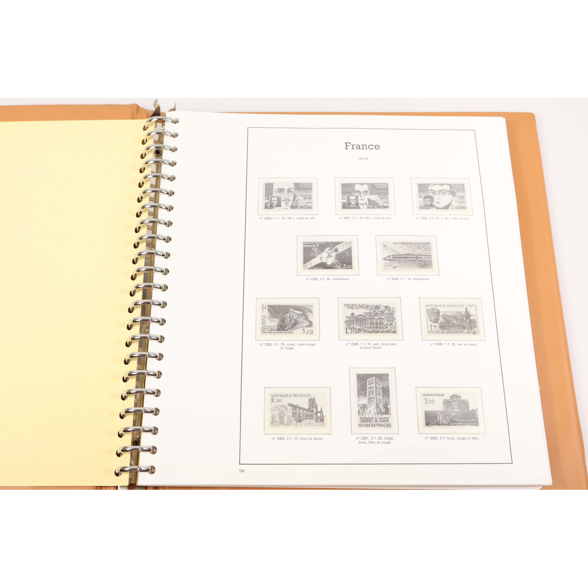 CLASSEUR HAUT DE GAMME YVERT ET TELLIER POUR COLLECTION DE FRANCE DE 1985 À 1991