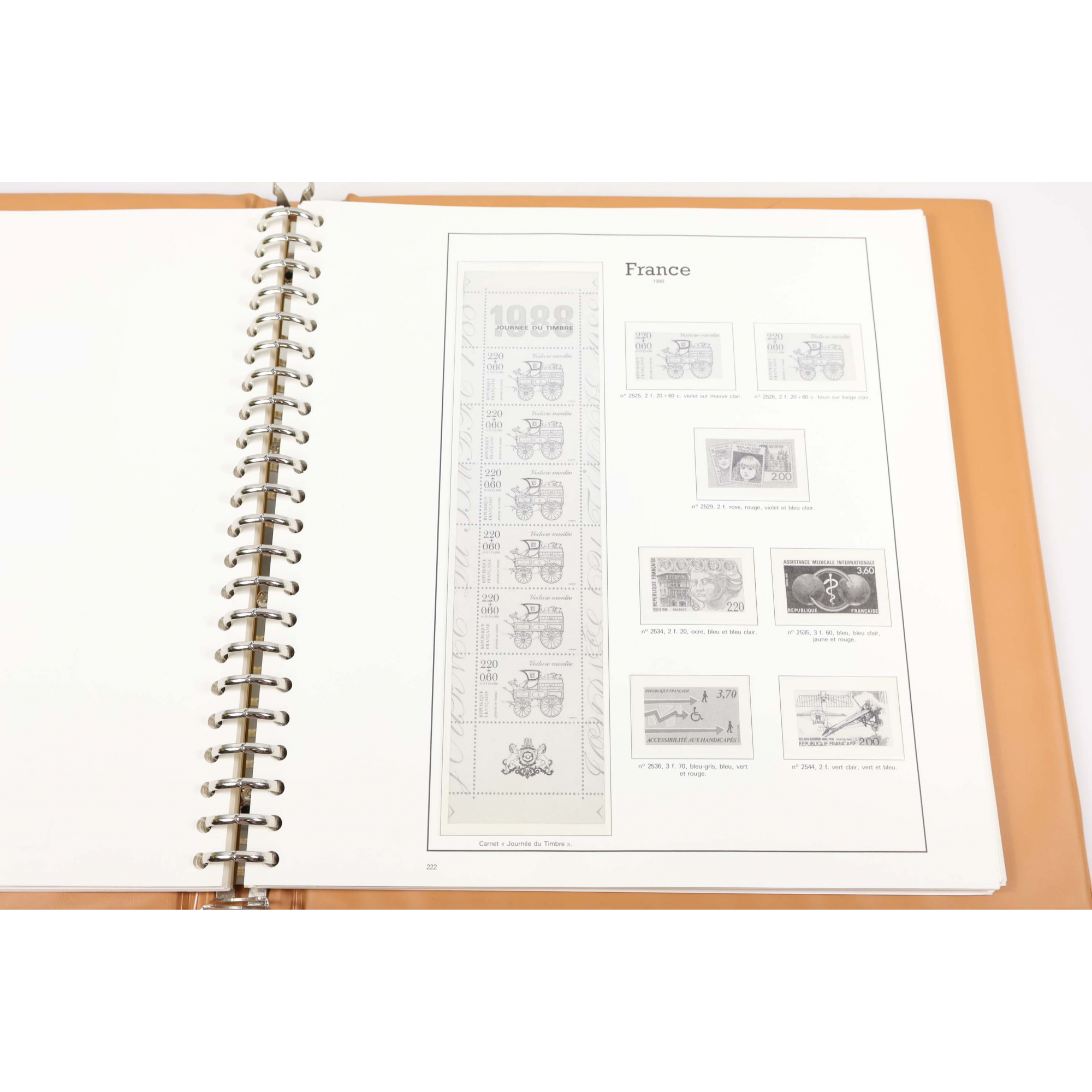 CLASSEUR HAUT DE GAMME YVERT ET TELLIER POUR COLLECTION DE FRANCE DE 1985 À 1991
