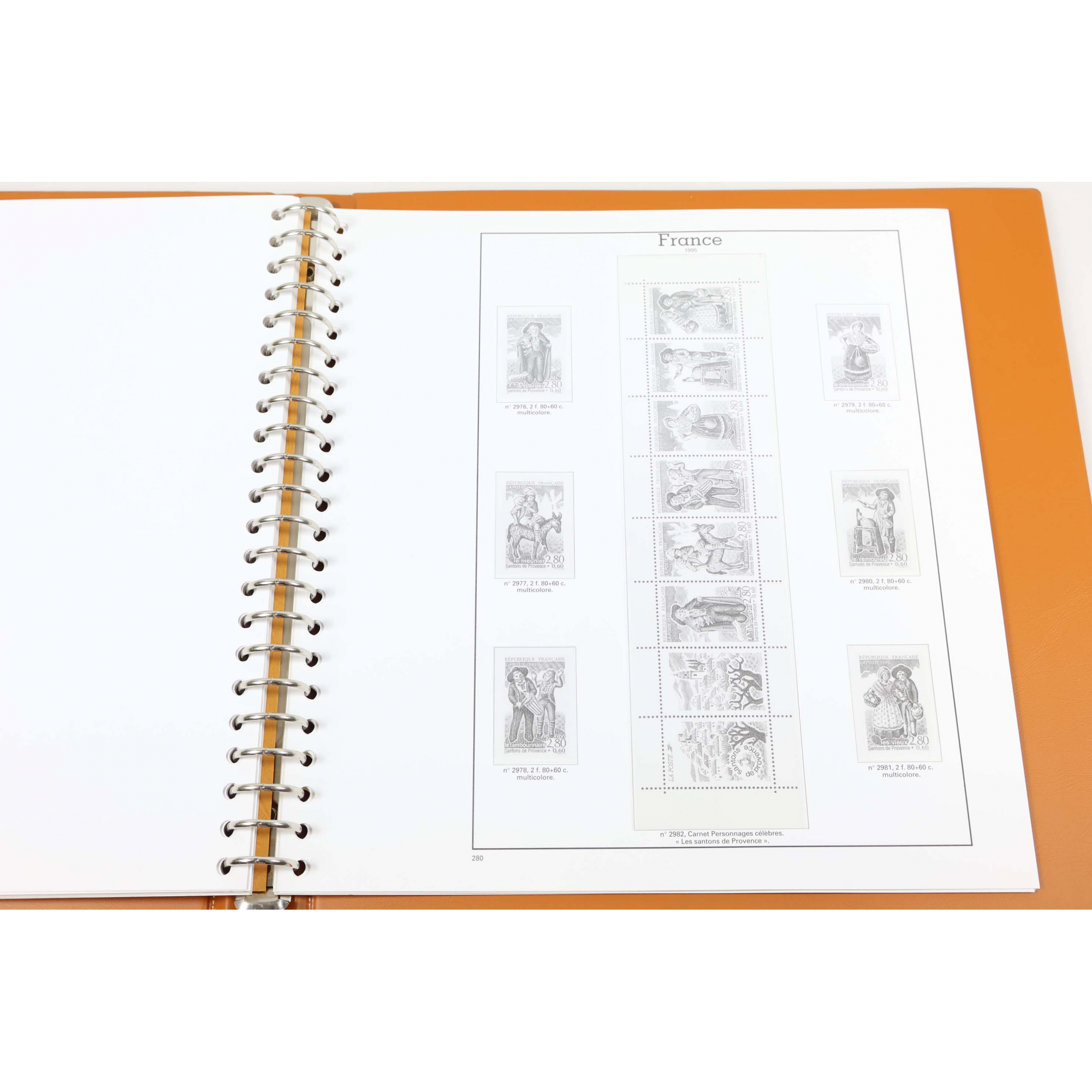 CLASSEUR HAUT DE GAMME YVERT ET TELLIER POUR COLLECTION DE FRANCE DE 1992 À 1996