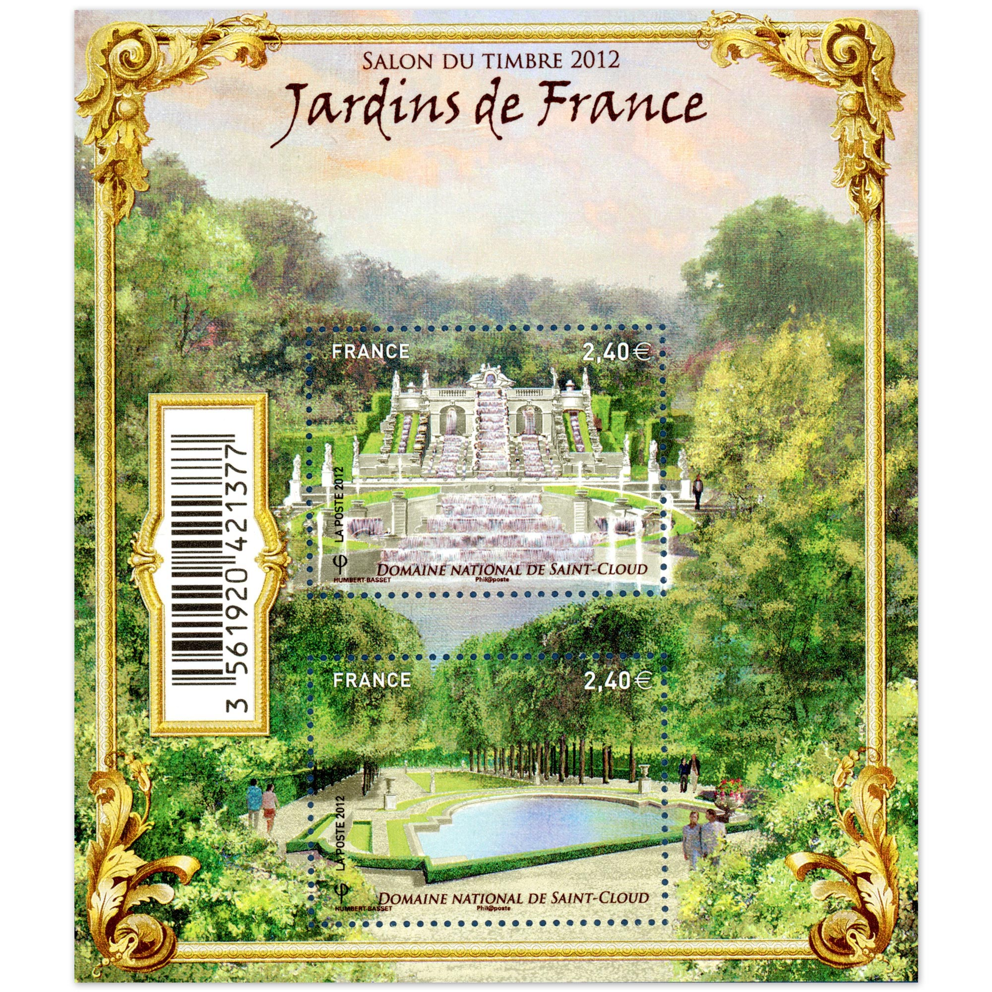 FEUILLET N°F4663 "JARDINS DE FRANCE SAINT-CLOUD" TIMBRES NEUFS** DE FRANCE LUXE