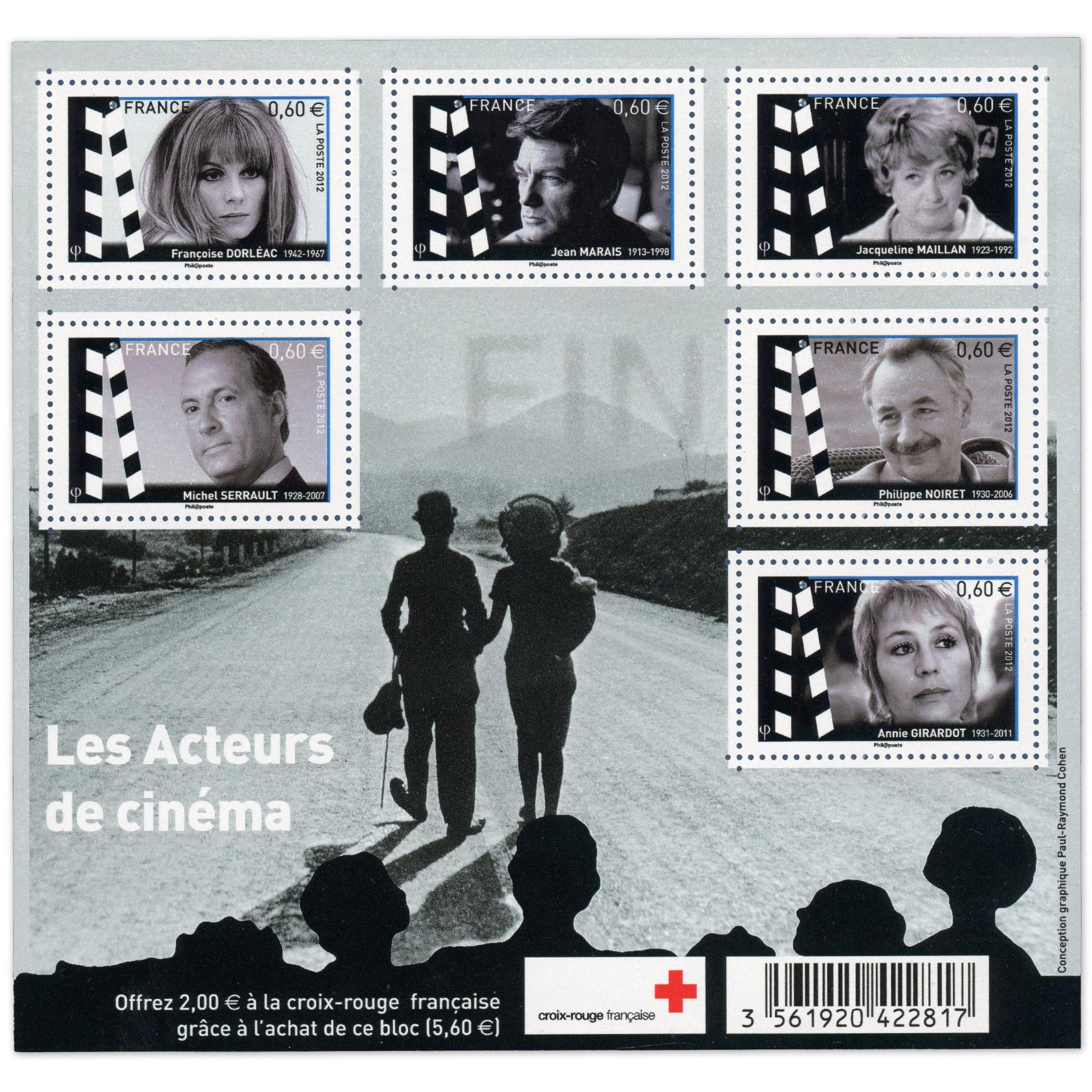 FEUILLET N°F4690 "GRANDS NOMS CINÉMA FRANCAIS" TIMBRES NEUFS** DE FRANCE LUXE