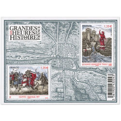 FEUILLET N°F4704 "GRANDES HEURES HISTOIRE DE FR" TIMBRES NEUFS** DE FRANCE LUXE