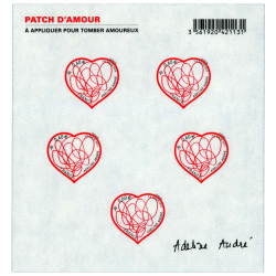 FEUILLET AUTOADHÉSIF N°F648A "PATCH D'AMOUR" TIMBRES NEUFS** DE FRANCE LUXE