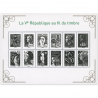 FEUILLET N°F4781 "LA 5E RÉPUBLIQUE AU FIL DU TIMBRE" TIMBRES NEUFS** DE FR LUXE