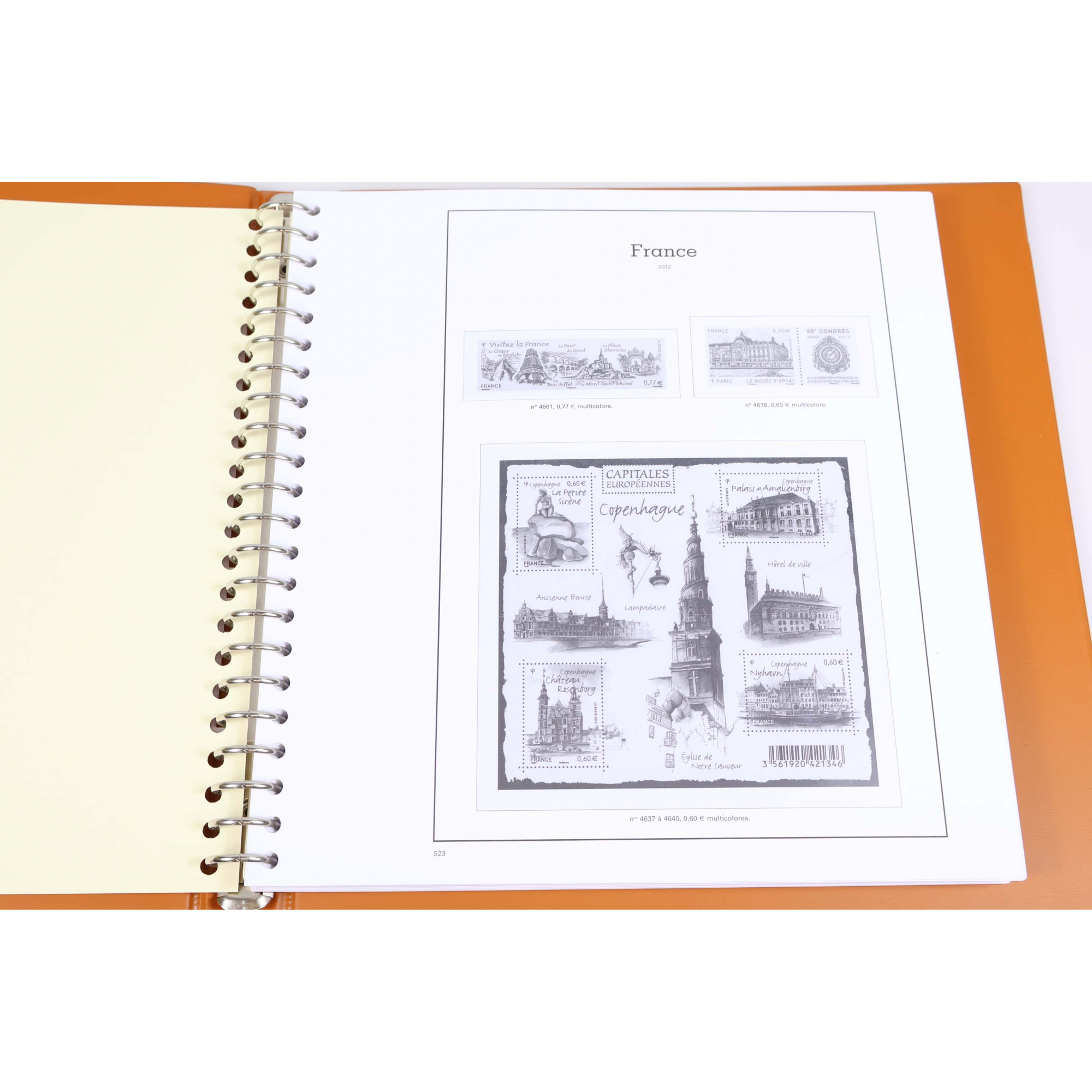 CLASSEUR HAUT DE GAMME YVERT ET TELLIER POUR COLLECTION DE FRANCE DE 2012 À 2015