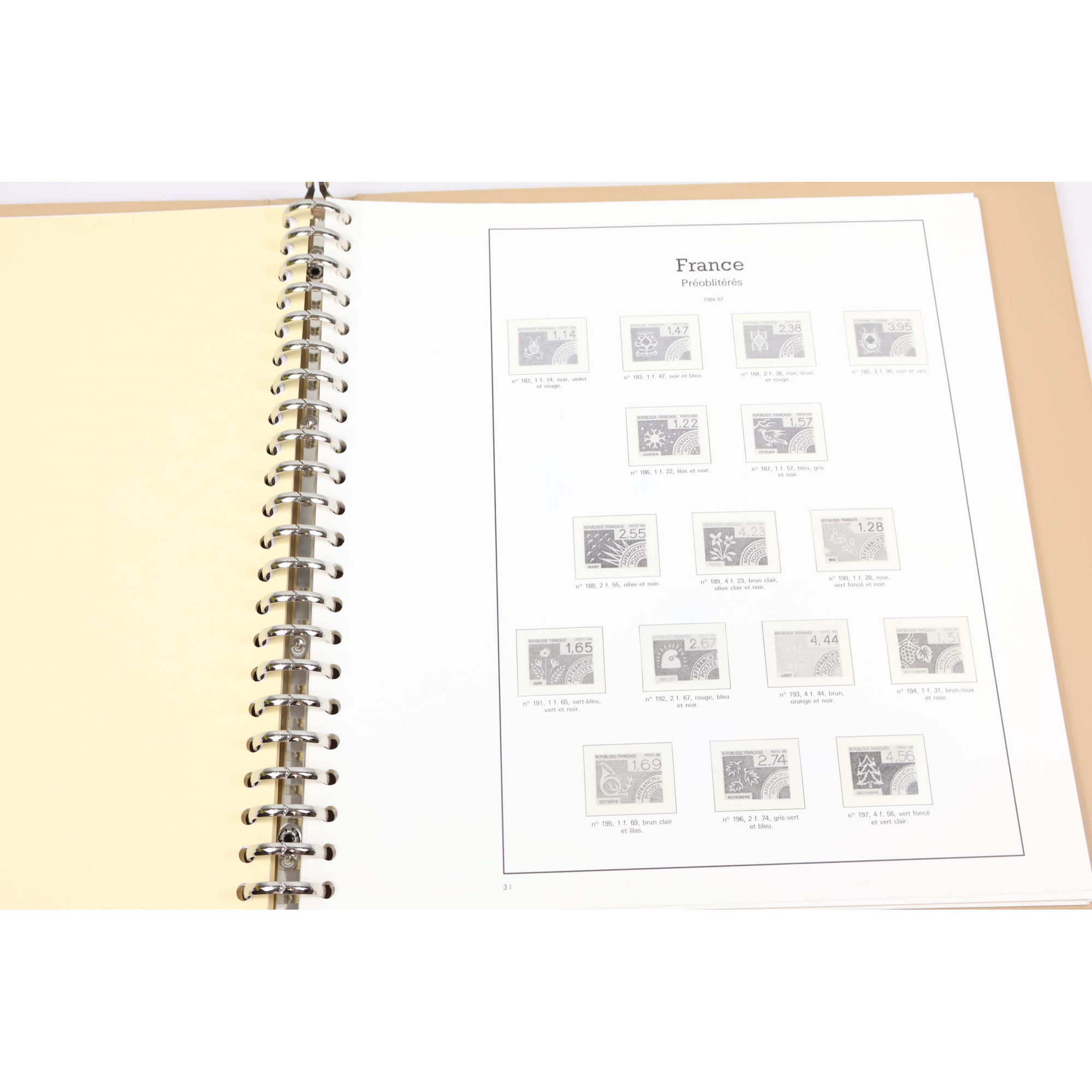 CLASSEUR HAUT DE GAMME YVERT ET TELLIER POUR COLLECTION DE FR FINS DE CATALOGUE