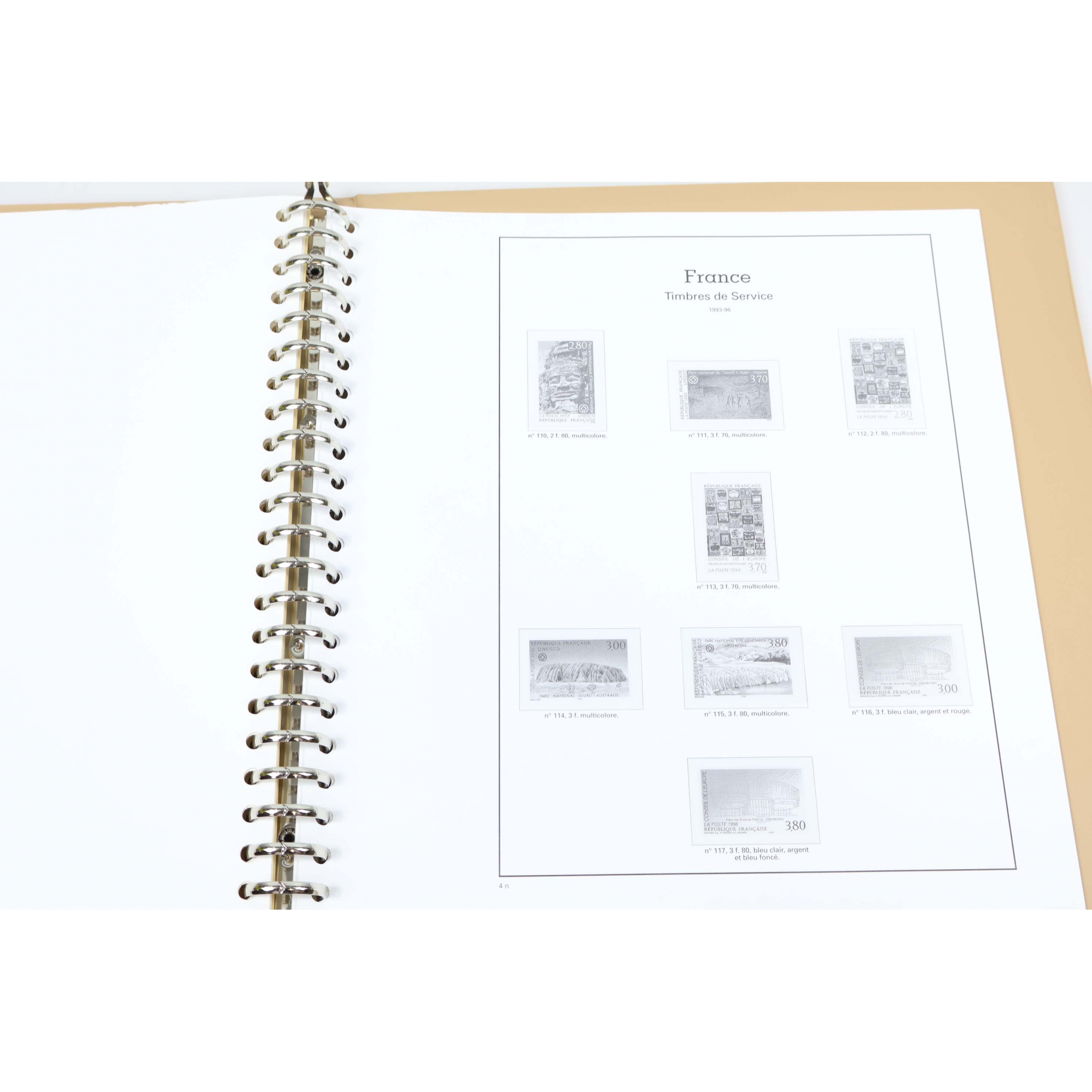 CLASSEUR HAUT DE GAMME YVERT ET TELLIER POUR COLLECTION DE FR FINS DE CATALOGUE