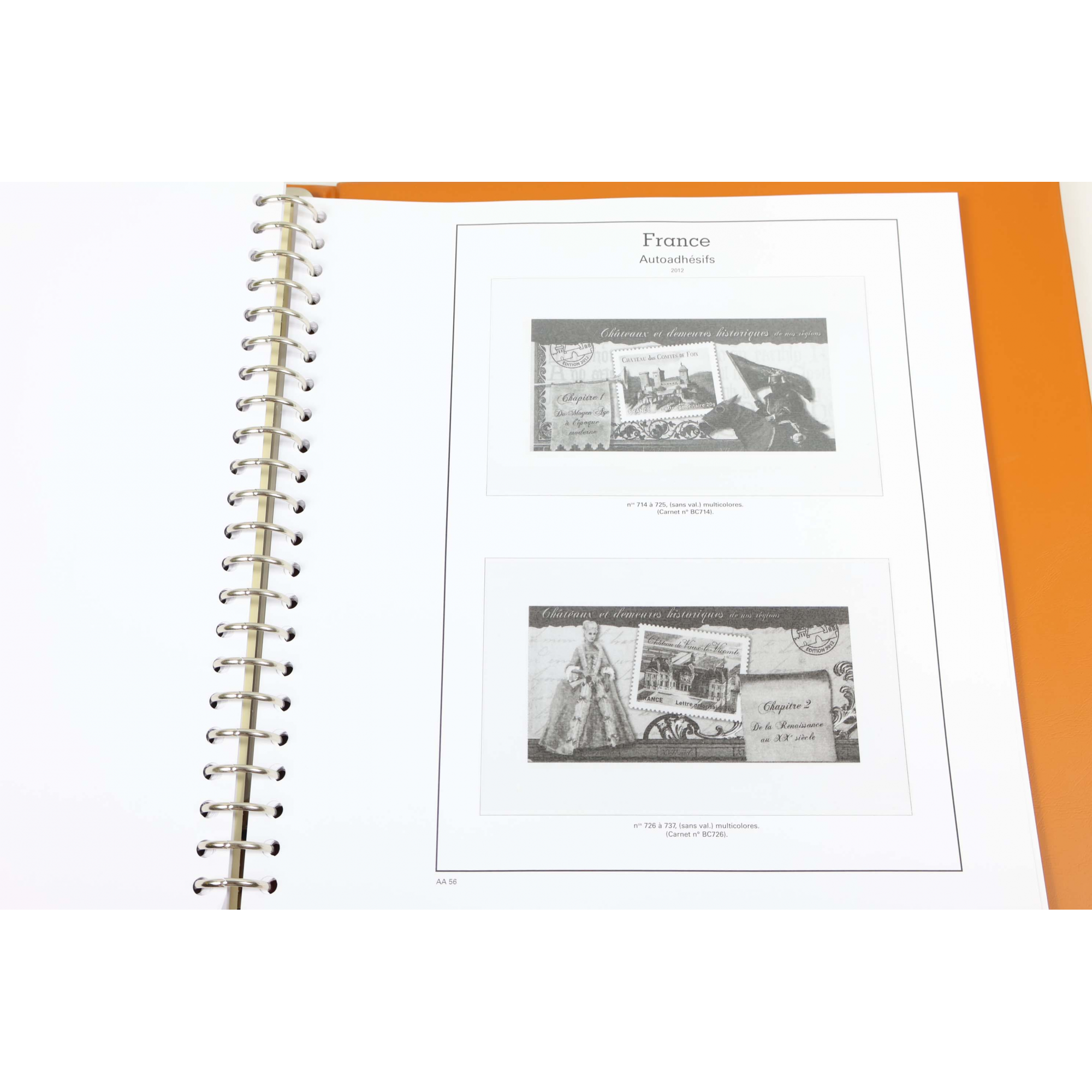 CLASSEUR YVERT ET TELLIER SUPRA POUR LA FRANCE TIMBRES AUTOADHÉSIFS 2008 À 2014