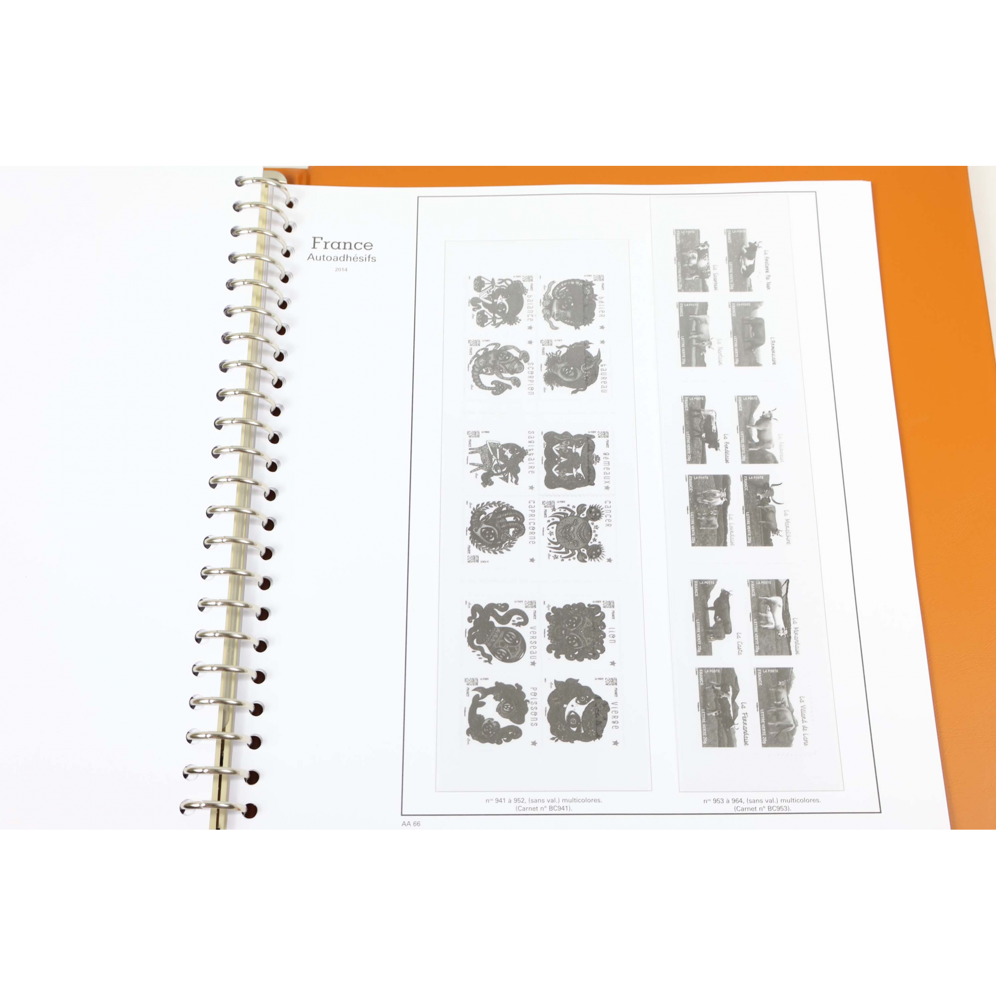 CLASSEUR YVERT ET TELLIER SUPRA POUR LA FRANCE TIMBRES AUTOADHÉSIFS 2008 À 2014