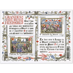 FEUILLET N°F4828 "GRANDES HEURES HISTOIRE DE FR" TIMBRES NEUFS** DE FRANCE LUXE