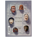 FEUILLET N°F4803 "MASQUES DE THÉÂTRE" TIMBRES NEUFS** DE FRANCE 2013 LUXE