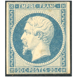 NAPOLÉON N°14Af TIMBRE CLASSIQUE DE FRANCE NEUF SIGNÉ EXPERT JF BRUN ANNÉE 1854