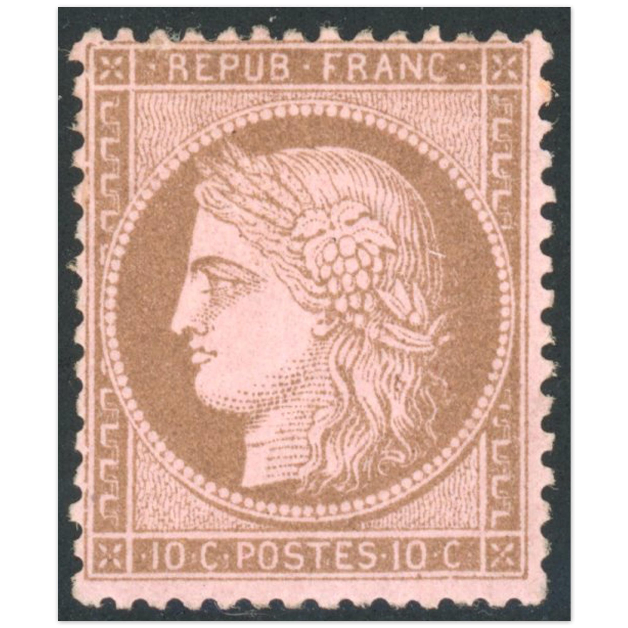 CÉRÈS N°58 TIMBRE CLASSIQUE DE FRANCE NEUF REGOMMÉ CONSIDÉRÉ SANS GOMME