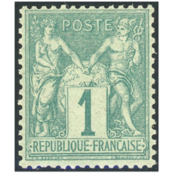 TYPE SAGE N°61 TIMBRE CLASSIQUE DE FRANCE NEUF** SIGNÉ EXPERT JF BRUN ANNÉE 1876