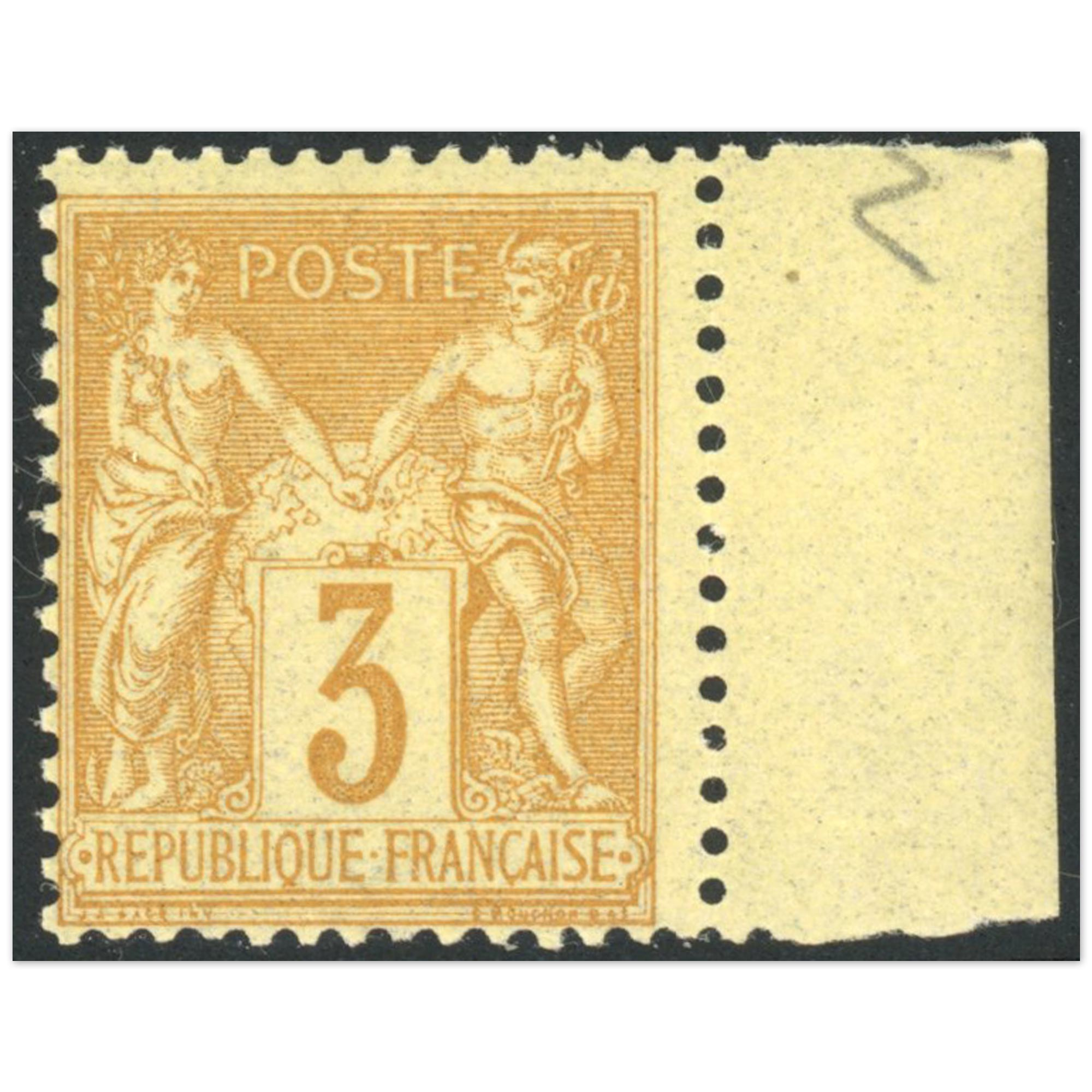 TYPE SAGE N°86 TIMBRE CLASSIQUE DE FRANCE NEUF** SIGNÉ EXPERT JF BRUN ANNÉE 1878