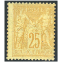 TYPE SAGE N°92 TIMBRE CLASSIQUE DE FRANCE NEUF SIGNÉ EXPERT JF BRUN ANNÉE 1879