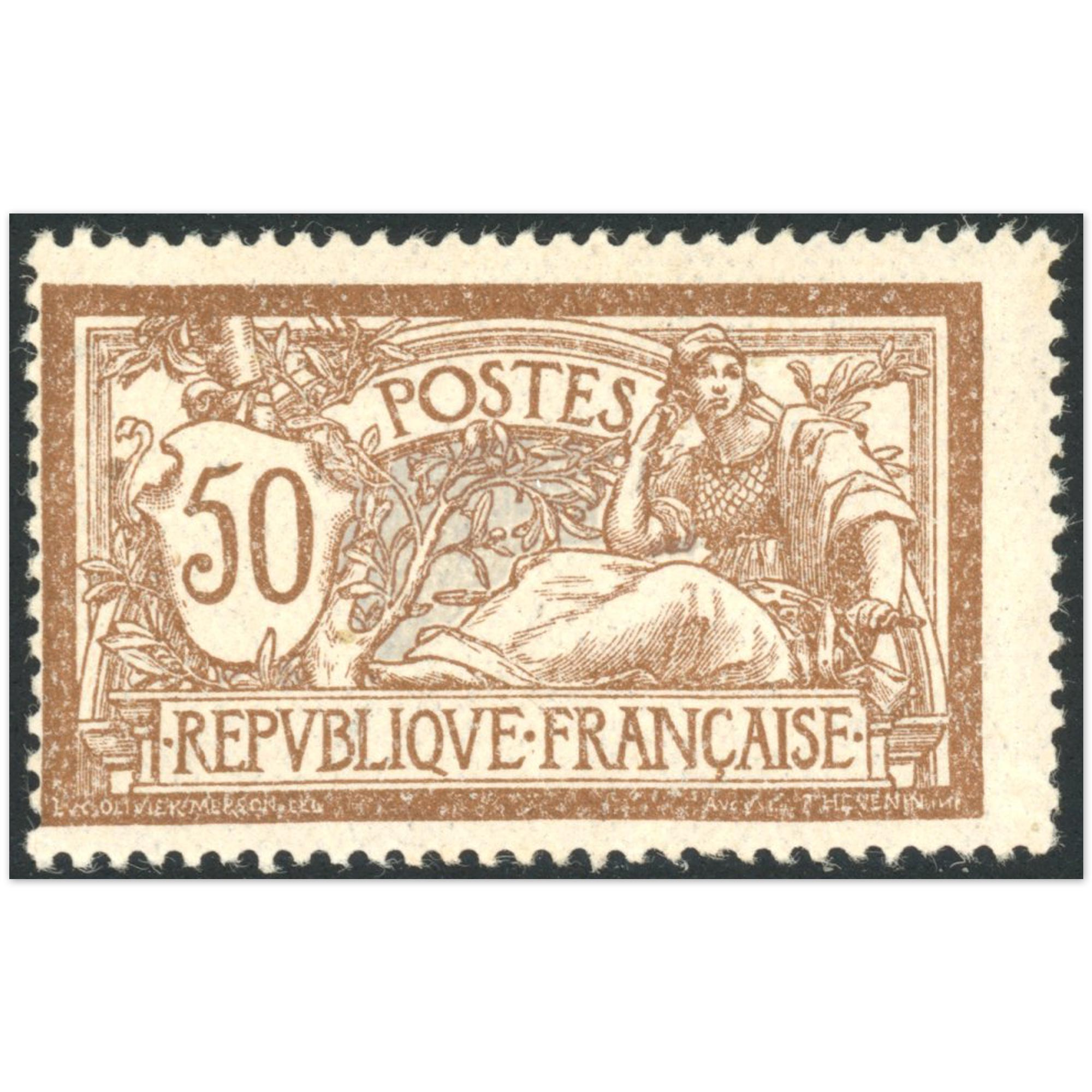 MERSON N°120 TIMBRE DE FRANCE NEUF** SIGNÉ EXPERT JF BRUN ANNÉE 1900 COTE 600€