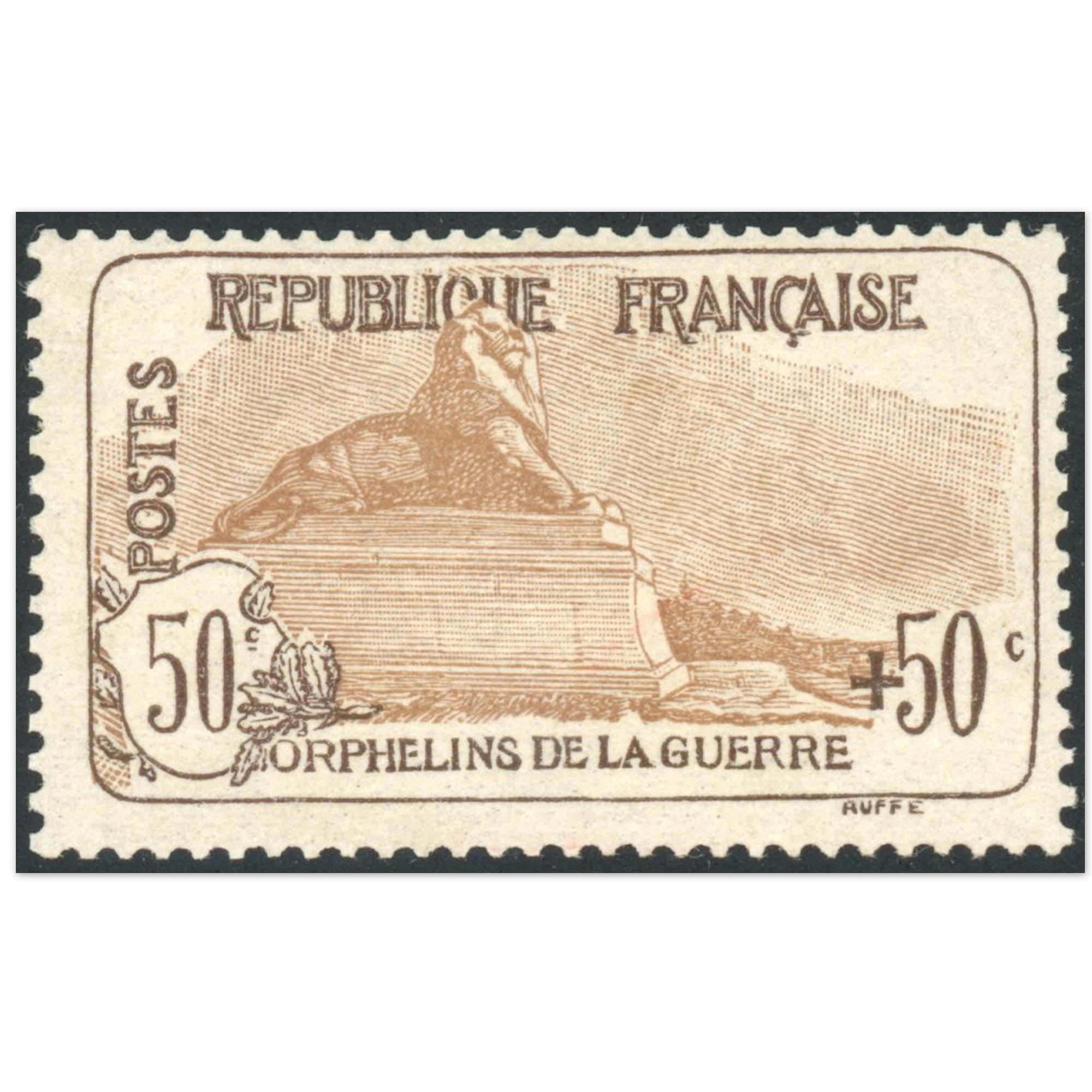 1ÈRE ORPHELIN N°153 TIMBRE DE FRANCE NEUF** SIGNÉ EXPERT JF BRUN COTE 1150€