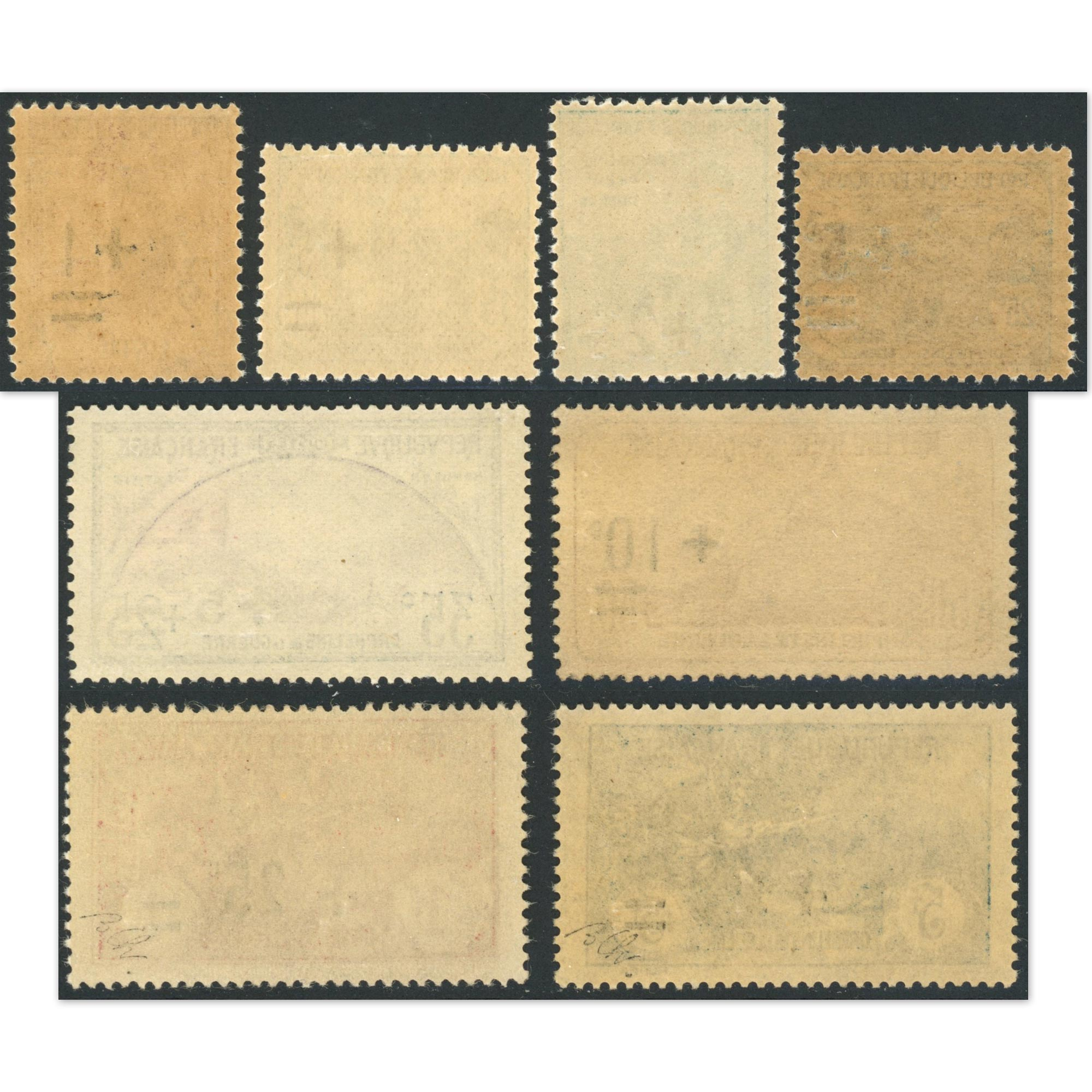 2E ORPHELIN SÉRIE COMPLÈTE N°162 À 169 TIMBRES NEUFS** SIGNÉ EXPERT JF BRUN