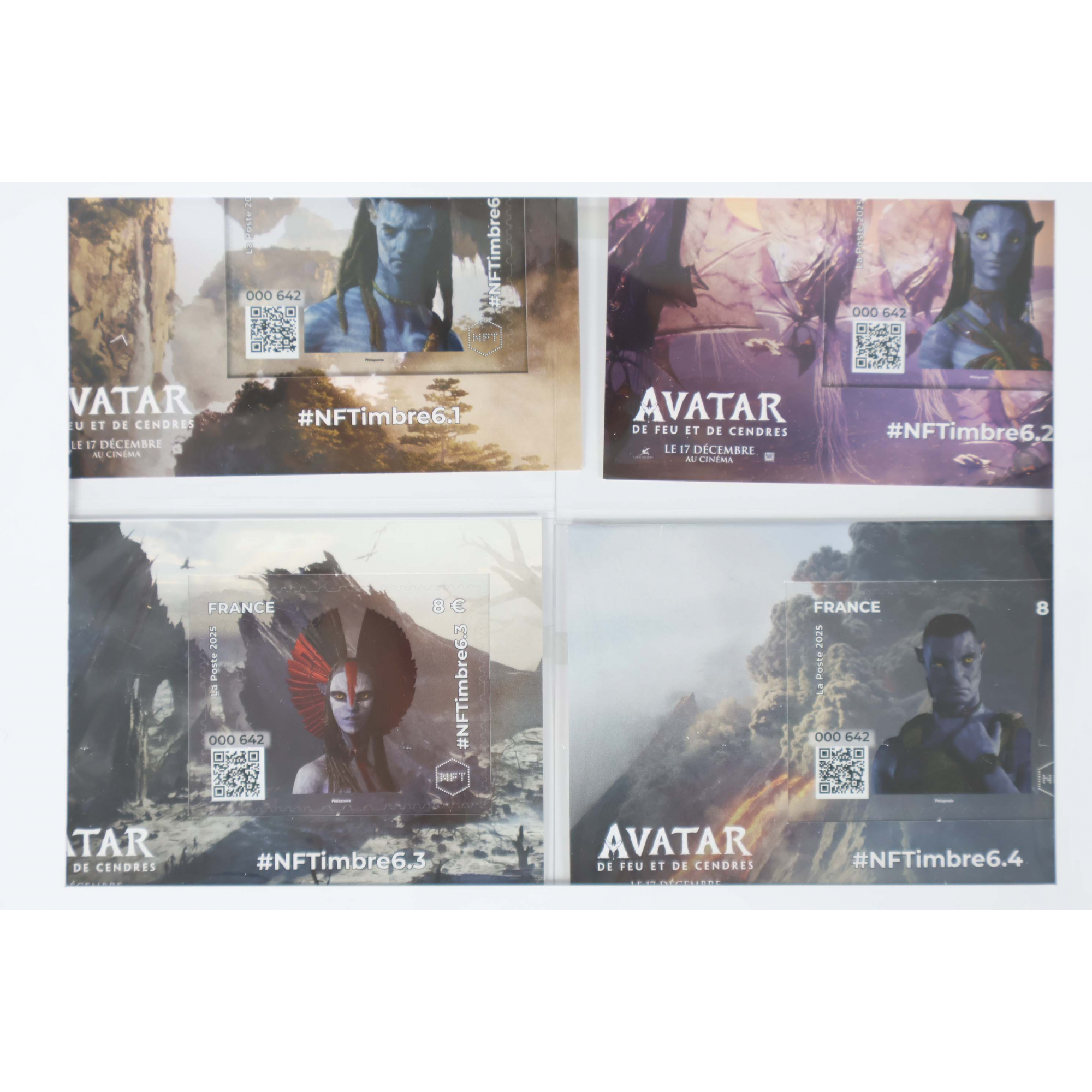 NFT TIMBRE 6 - PACK AVATAR SÉRIE COMPLÈTE 4 BLOCS - NEUF SCELLÉ NFTIMBRE6