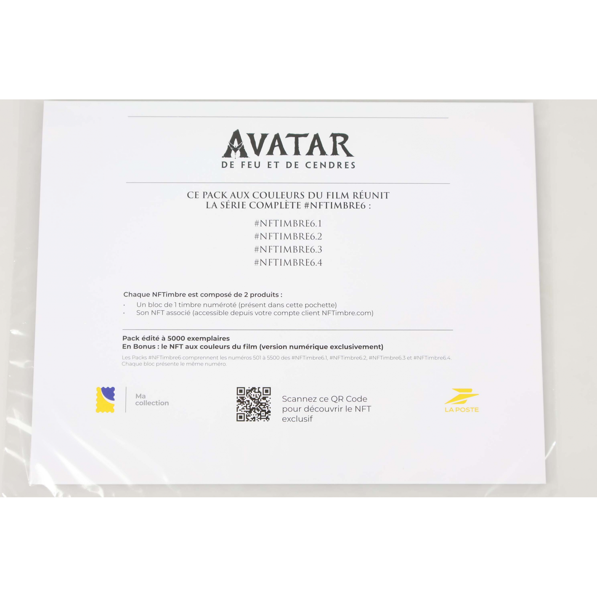 NFT TIMBRE 6 - PACK AVATAR SÉRIE COMPLÈTE 4 BLOCS - NEUF SCELLÉ NFTIMBRE6