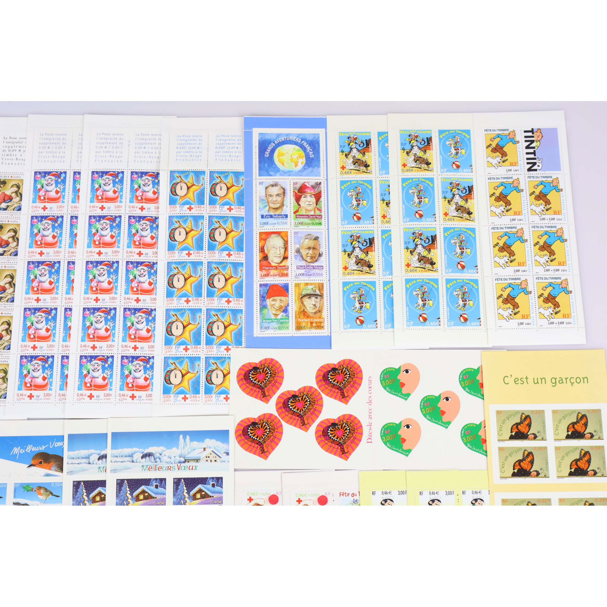 LOT DE CARNETS EN EUROS COMPLETS ADHESIFS ET NON ADHESIFS NEUFS** FACIALE 178€