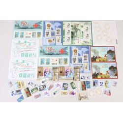 LOT DE TIMBRES ET BLOCS-FEUILLETS NEUFS** DE L'ANNEE 2014 FACIALE 70€