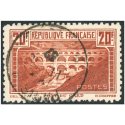 PONT DU GARD N°262B DENTELÉ 11 TIMBRE DE FRANCE OBLITÉRÉ SIGNÉ BRUN COTE 500€