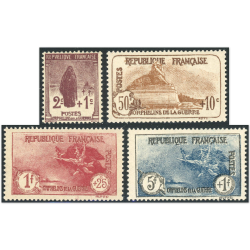 SÉRIE ORHELIN N°229 À 232 TIMBRES DE FRANCE NEUFS AVEC N°231 ET 232 SIGNÉS BRUN