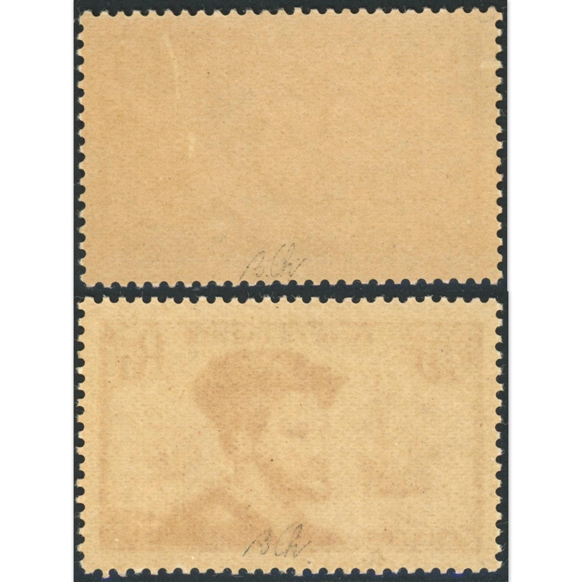 JACQUES CARTIER N°296-297 TIMBRES NEUFS SANS CHARNIÈRE SIGNÉS BRUN GOMME JAUNIE
