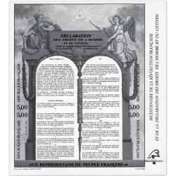 BLOC -FEUILLET N°11b VARIÉTÉ COULEUR NOIRE TIMBRES DE FR COTE 150€ SIGNÉ BRUN