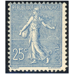 SEMEUSE LIGNÉE N°132 TIMBRE DE FRANCE NEUF** SIGNÉ BRUN ANNÉE 1903 COTE 230€