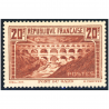 PONT DU GARD N°262A TYPE 1 SIGNÉ BRUN TIMBRE DE FRANCE COTE 350€ ANNÉE 1930