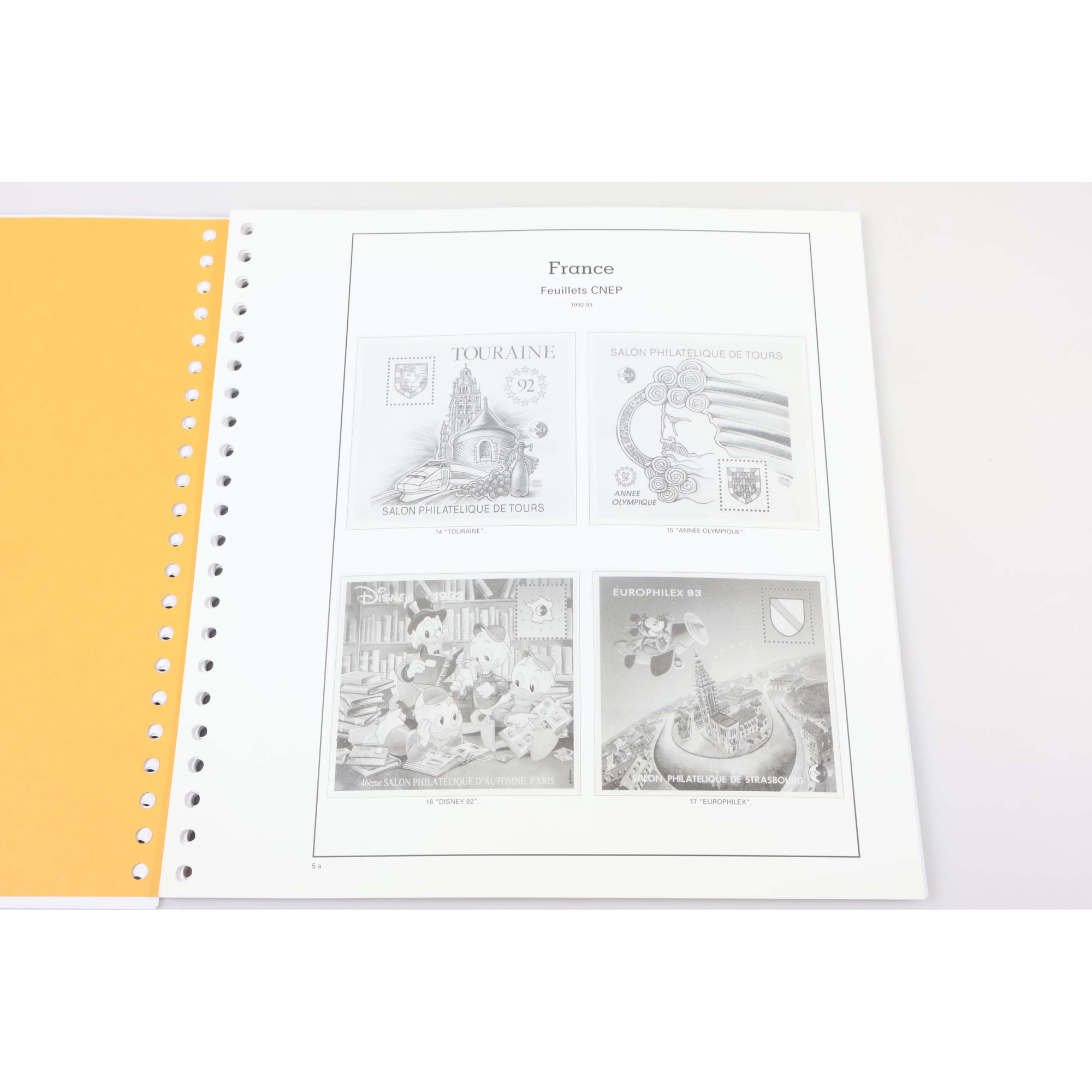 FEUILLES PRÉ-IMPRIMÉES YT POUR RANGER BLOCS FFAP N°1 À 11 ET CNEP N°14 À 76
