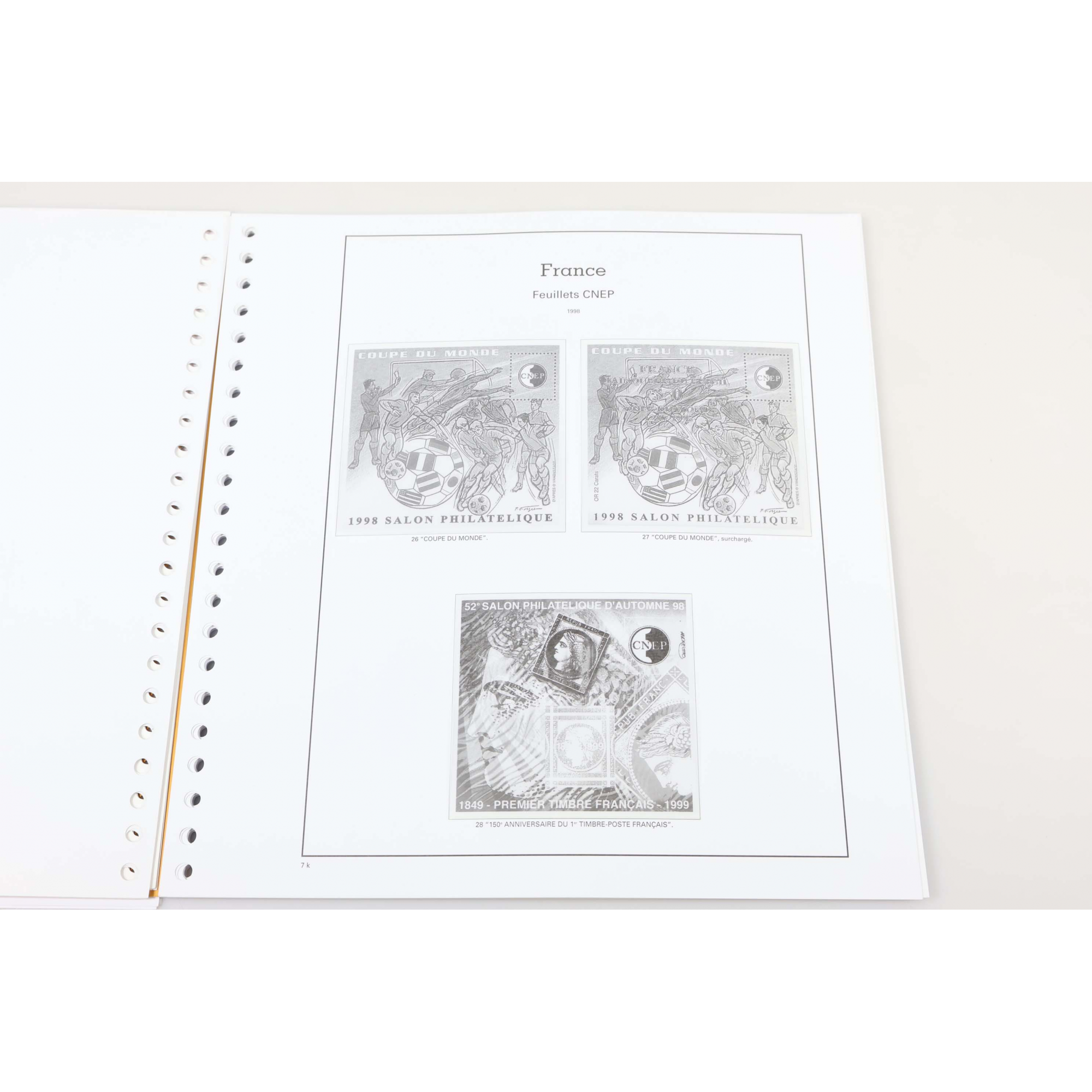 FEUILLES PRÉ-IMPRIMÉES YT POUR RANGER BLOCS FFAP N°1 À 11 ET CNEP N°14 À 76