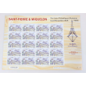 FEUILLE DE 20 TIMBRES NEUFS** SAINT PIERRE ET MIQUELON LE DORIS 250 EXEMPLAIRES
