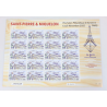 FEUILLE DE 20 TIMBRES NEUFS** SAINT PIERRE ET MIQUELON LE DORIS 250 EXEMPLAIRES