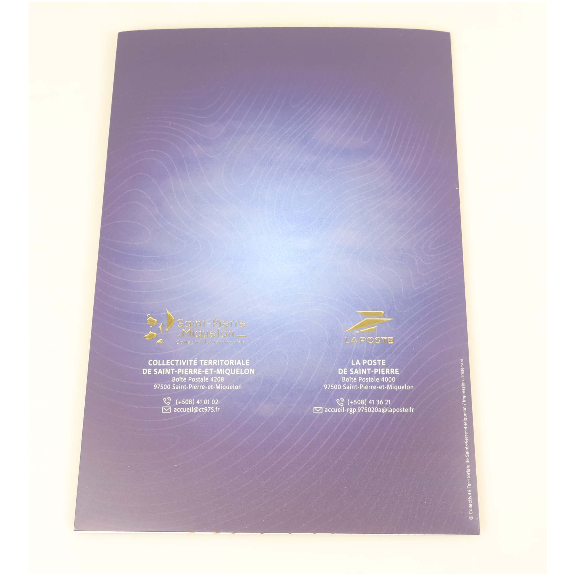 FEUILLE DE 20 TIMBRES NEUFS** SAINT PIERRE ET MIQUELON LE DORIS 250 EXEMPLAIRES