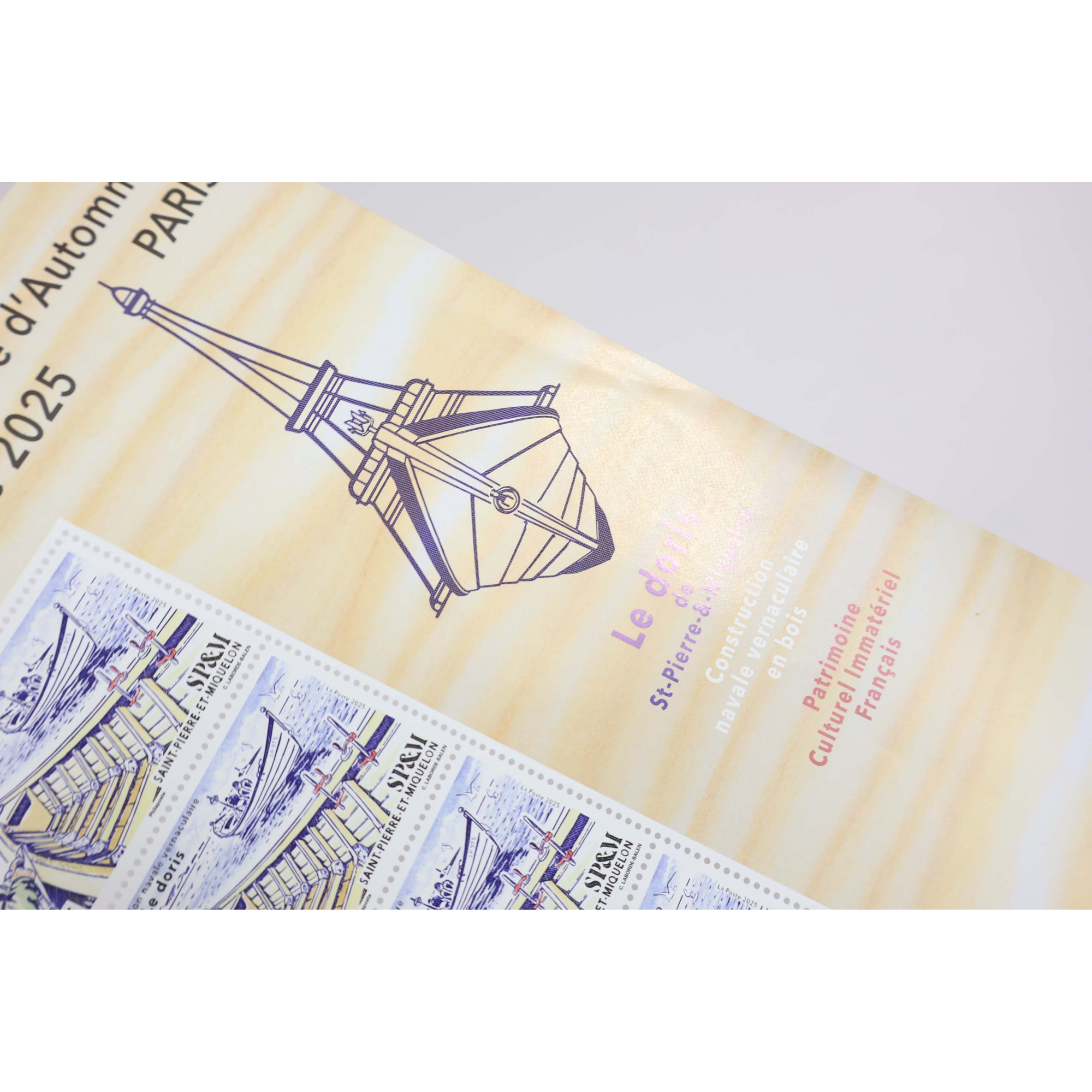 FEUILLE DE 20 TIMBRES NEUFS** SAINT PIERRE ET MIQUELON LE DORIS 250 EXEMPLAIRES