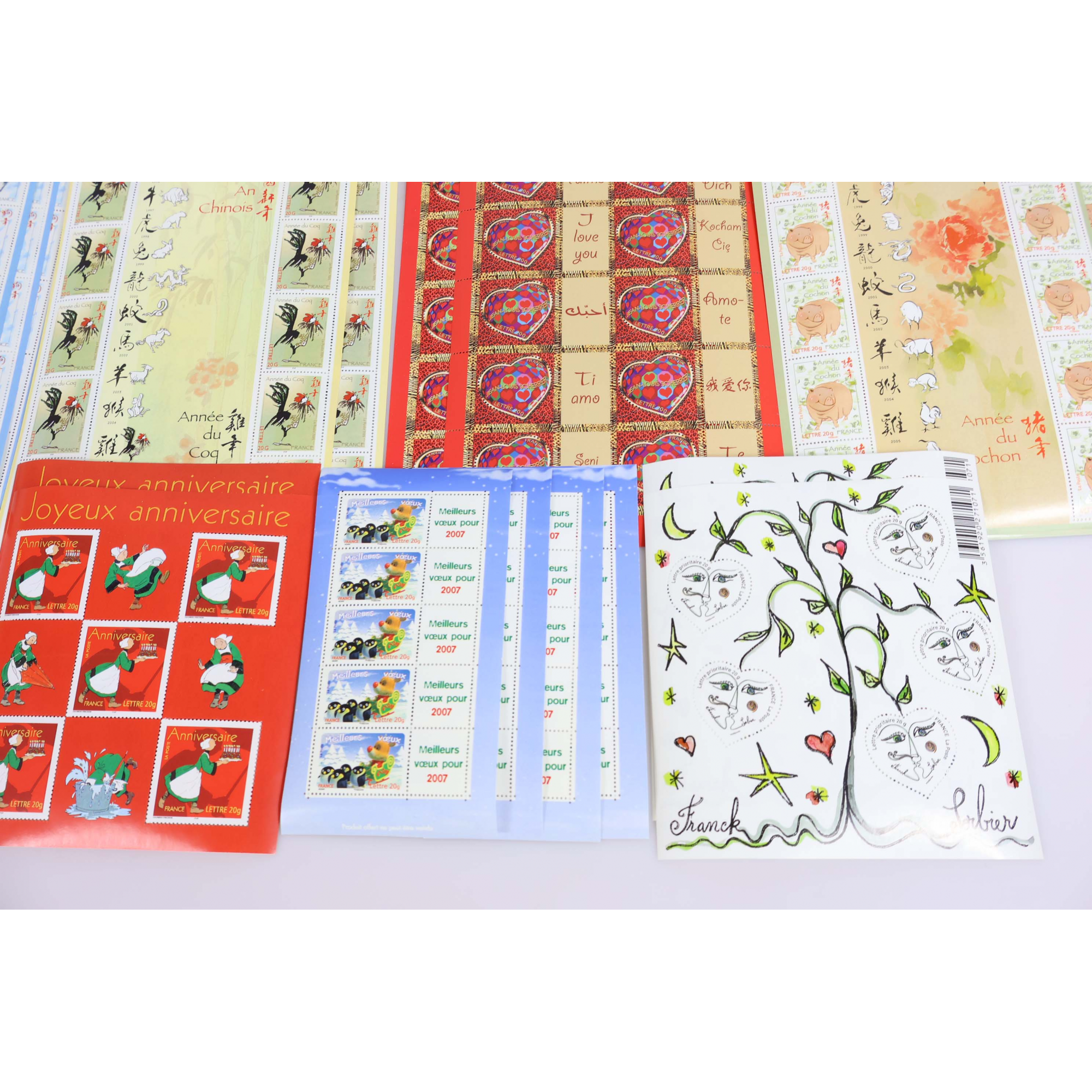 LOT DE 250 TIMBRES À VALIDITÉ PERMANENTE POUR AFFRANCHIR LETTRES FRANCE 20G