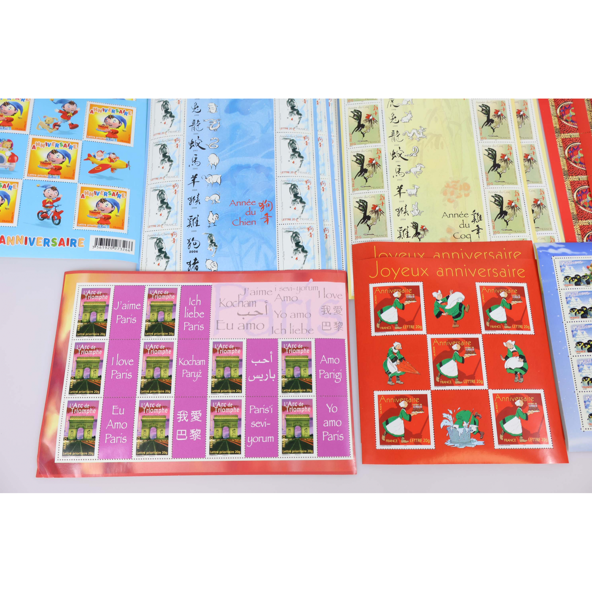 LOT DE 250 TIMBRES À VALIDITÉ PERMANENTE POUR AFFRANCHIR LETTRES FRANCE 20G