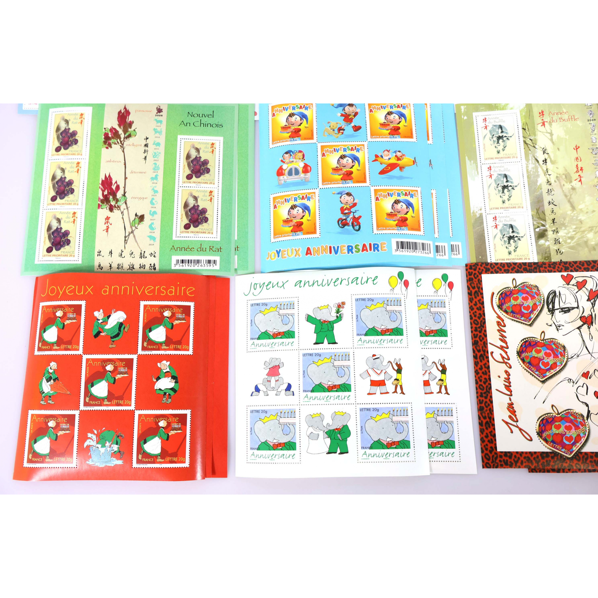 LOT DE TIMBRES À VALIDITÉ PERMANENTE POUR AFFRANCHIR 250 LETTRES FRANCE 20G