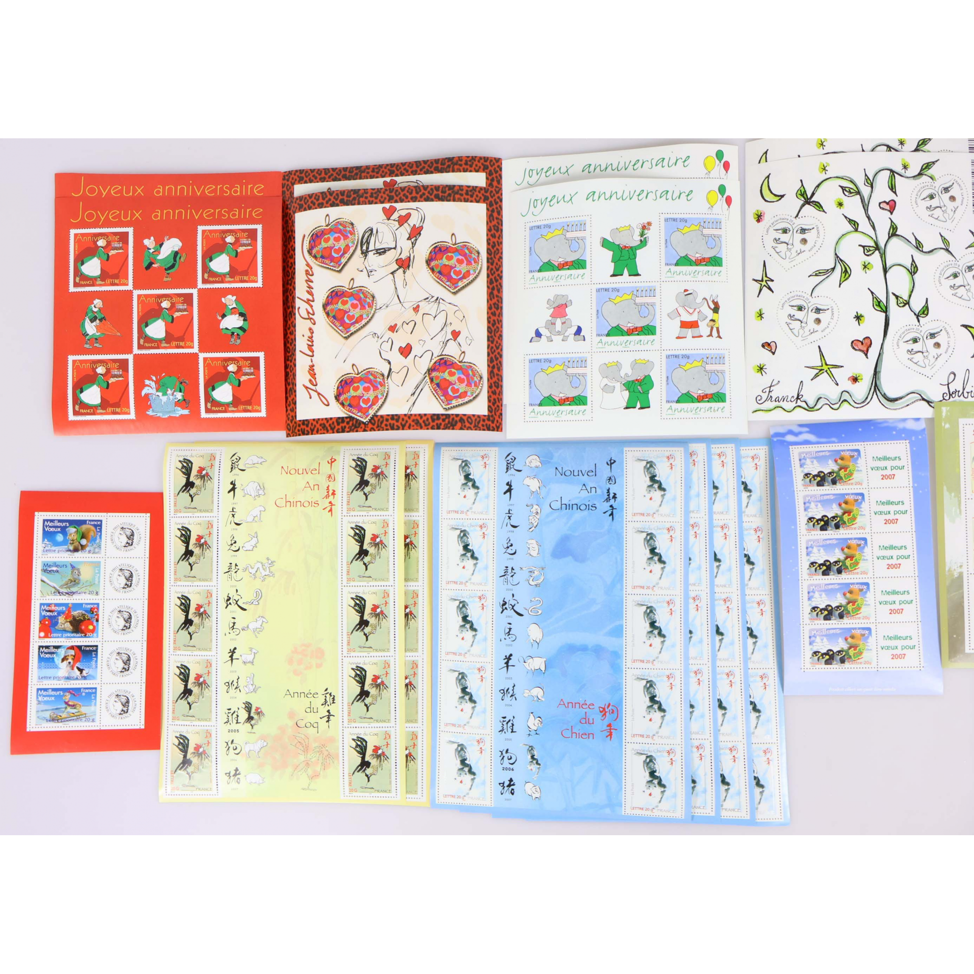 LOT DE 200 TIMBRES À VALIDITÉ PERMANENTE POUR AFFRANCHIR LETTRES FRANCE 20G