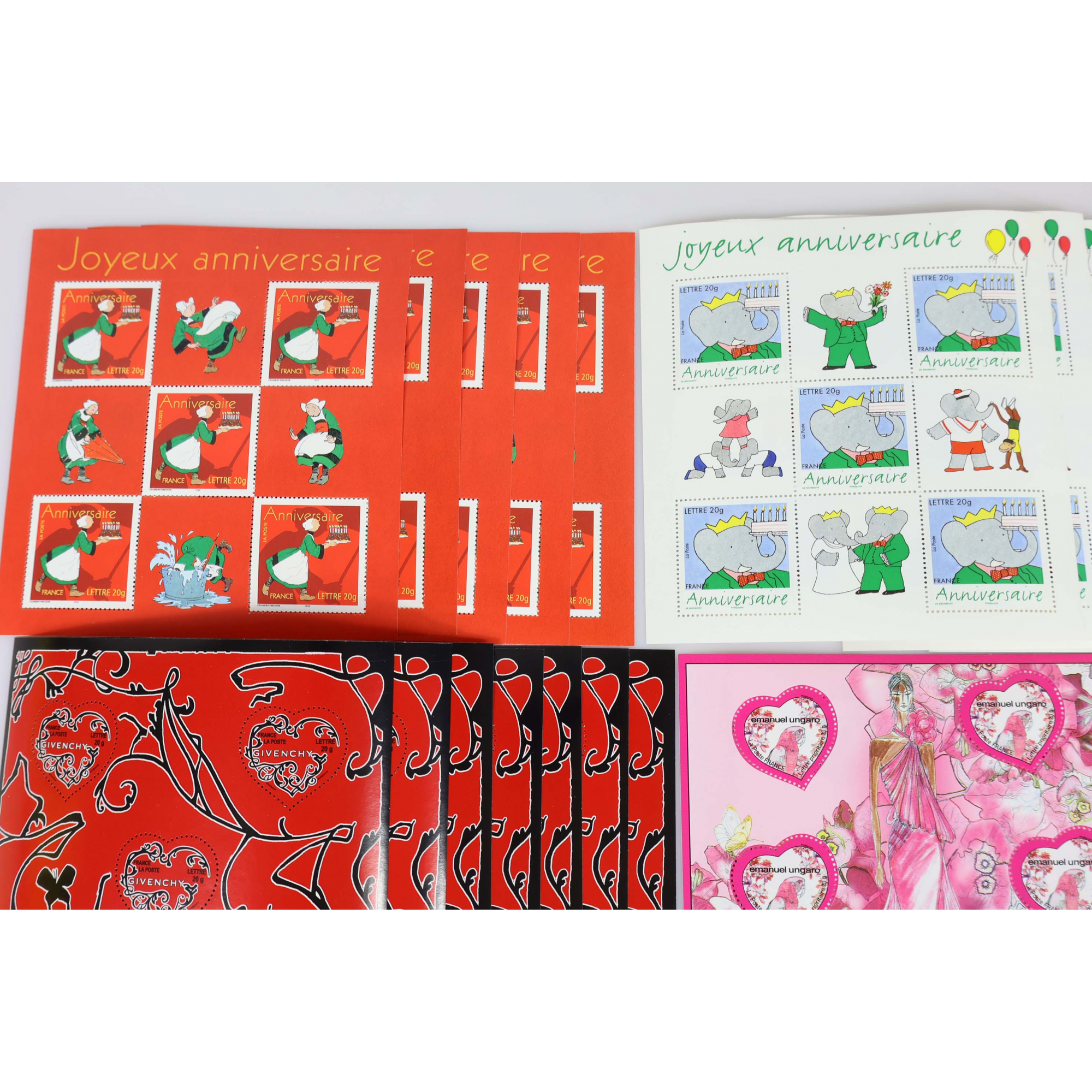 LOT 200 TIMBRES À VALIDITÉ PERMANENTE FRANCE POUR AFFRANCHIR LETTRES 20G