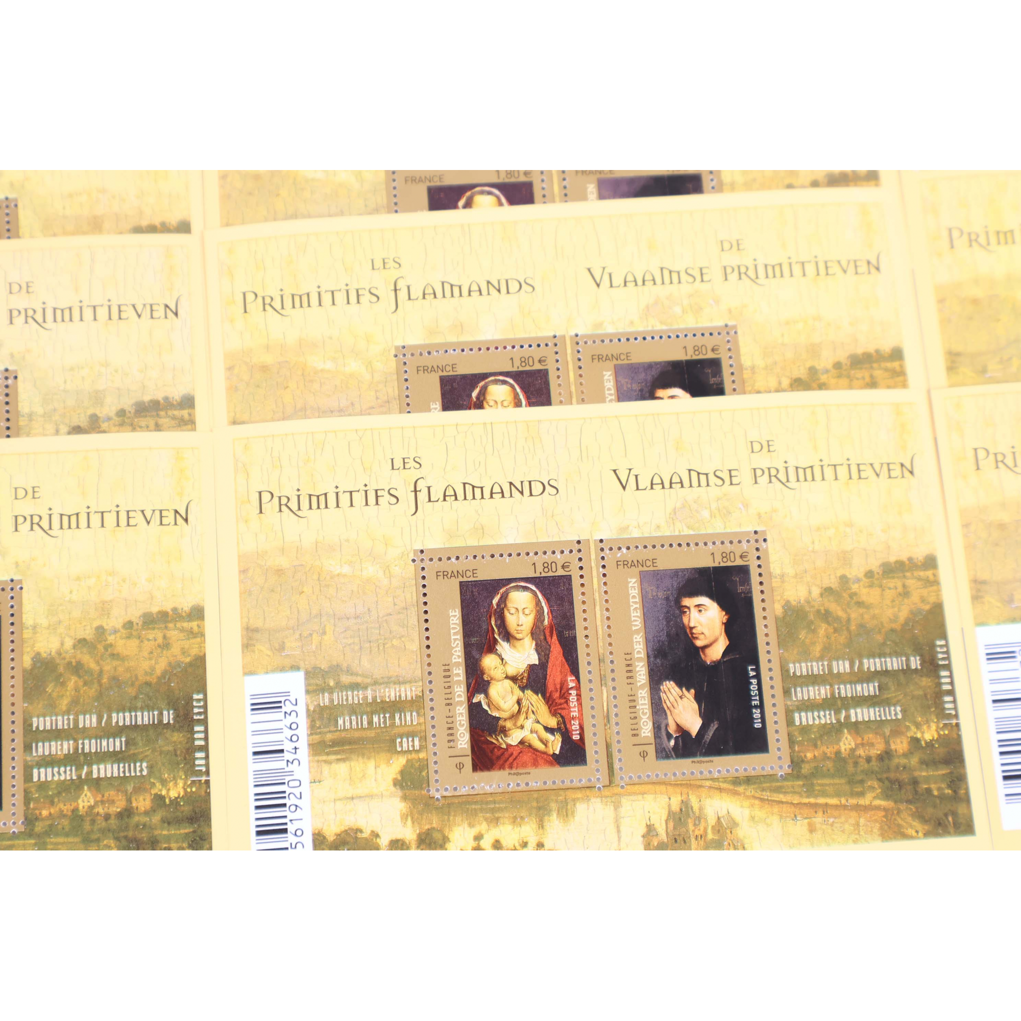 LOT DE 20 BLOCS N° F4525 PRIMITIFS FLAMANDS, TIMBRES NEUFS** 1.80€ FACIALE 72€