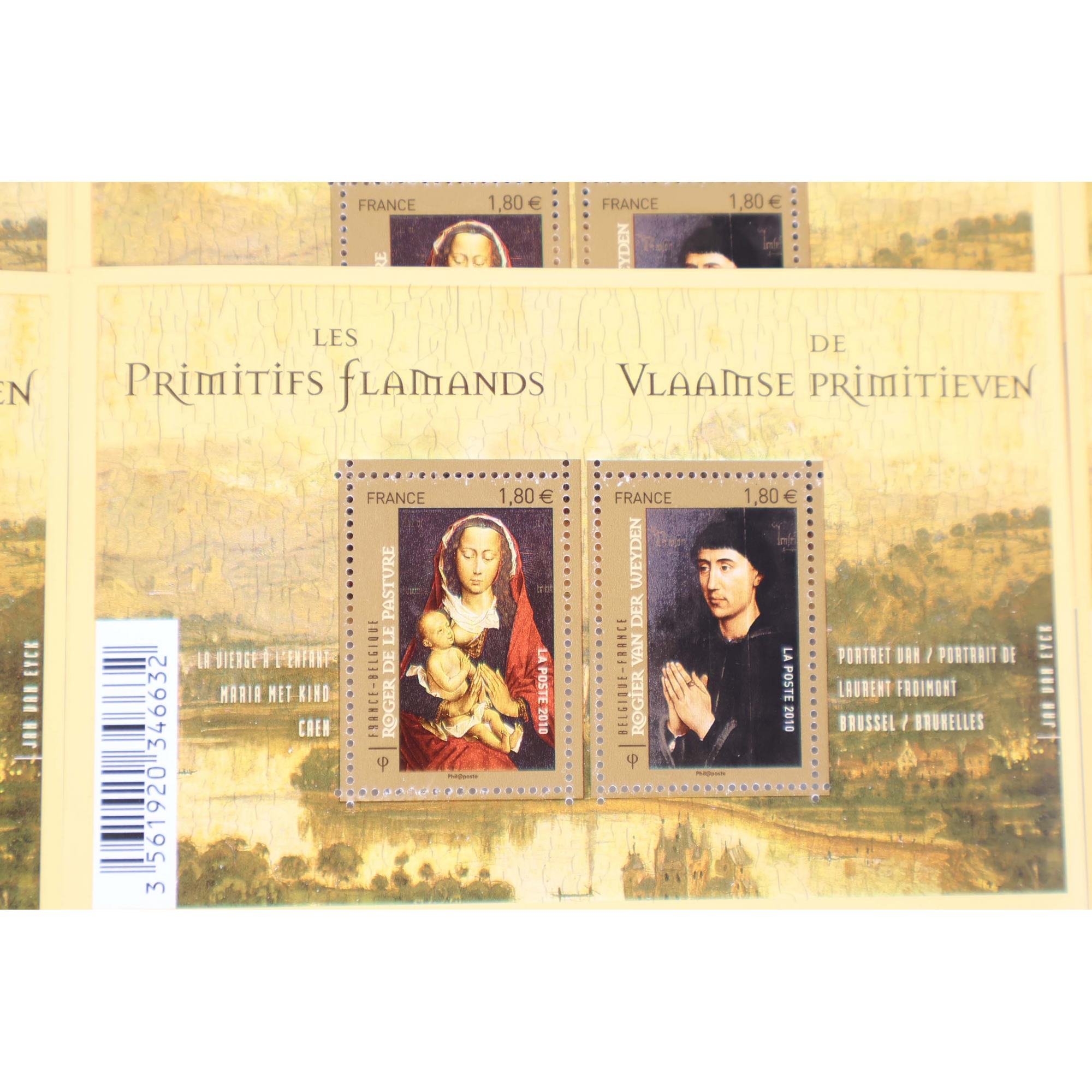 LOT DE 20 BLOCS N° F4525 PRIMITIFS FLAMANDS, TIMBRES NEUFS** 1.80€ FACIALE 72€