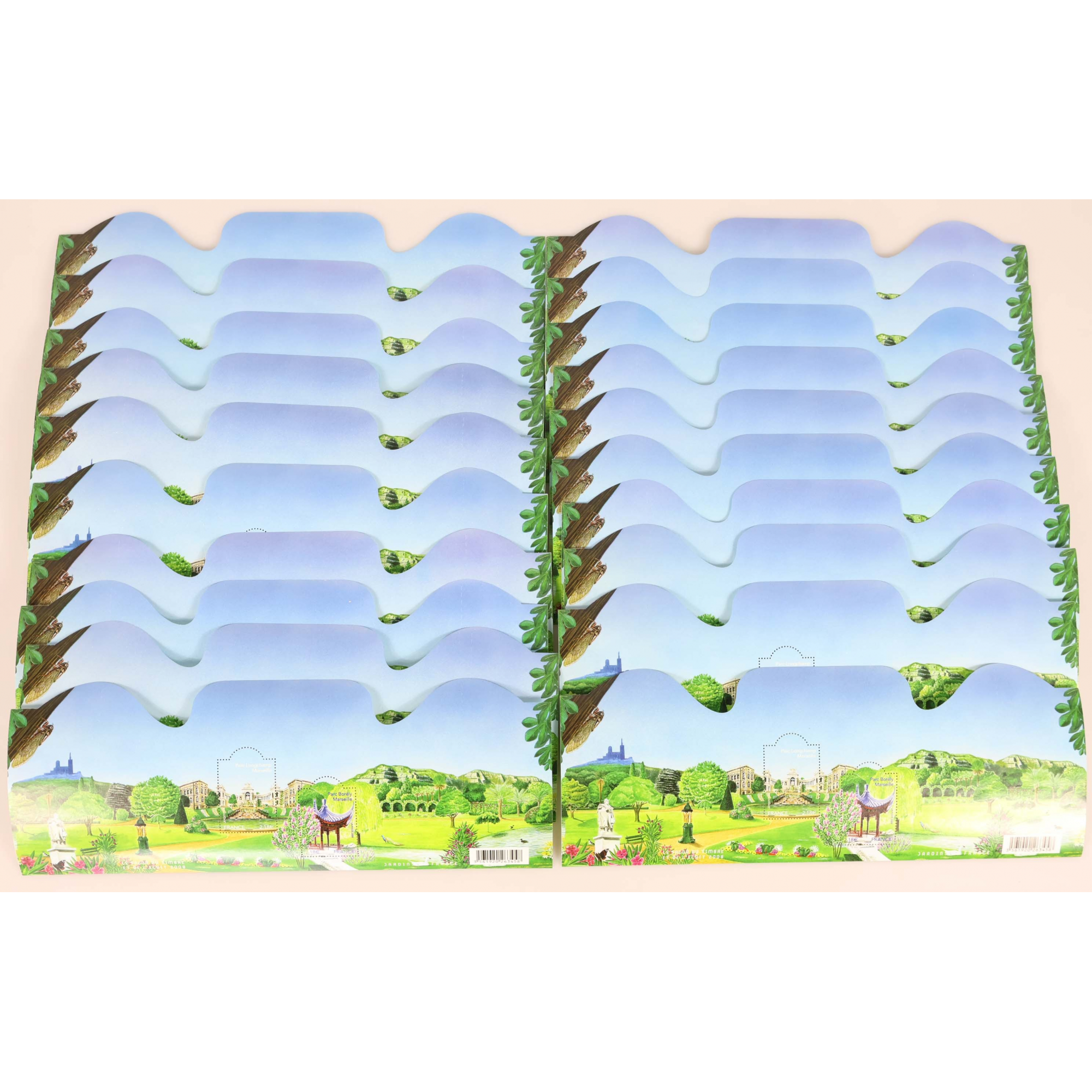 LOT 20 BLOCS N° 118 JARDINS FRANCE 2008 TIMBRES NEUFS** 2.18€ X 2 FACIALE 87.20€