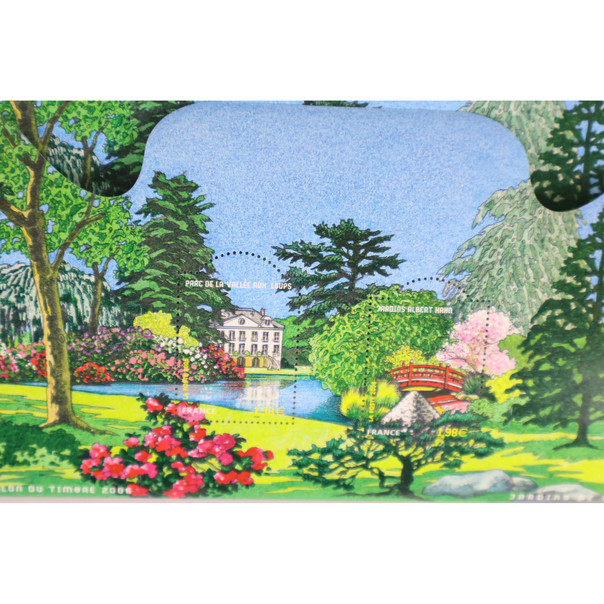 LOT 20 BLOCS N° 95 JARDINS FRANCE 2006 TIMBRES NEUFS** 1.98€ X 2 FACIALE 79.20€