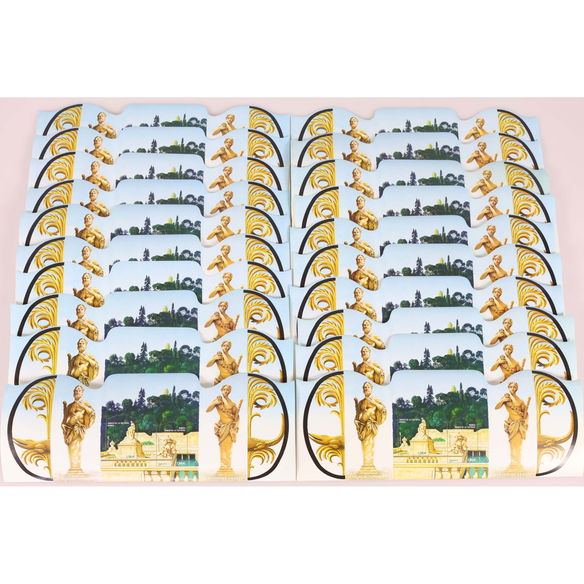 LOT 20 BLOCS N° 84 JARDINS FRANCE 2005 TIMBRES NEUFS** 1.98€ X 2 FACIALE 79.20€