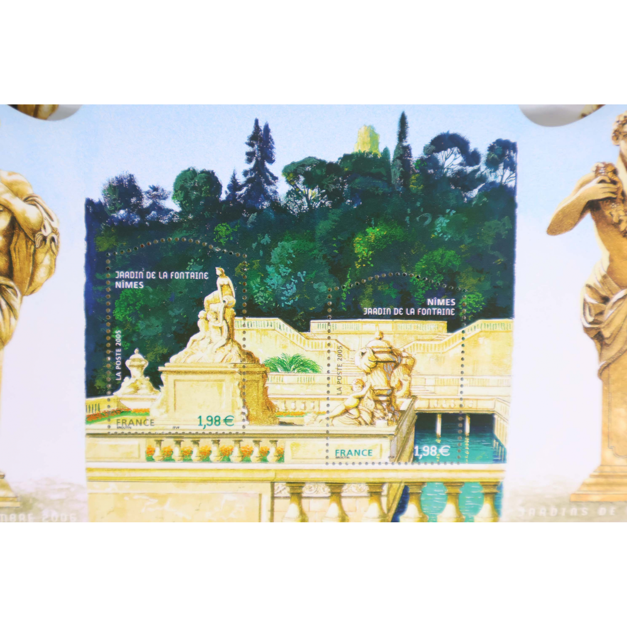 LOT 20 BLOCS N° 84 JARDINS FRANCE 2005 TIMBRES NEUFS** 1.98€ X 2 FACIALE 79.20€